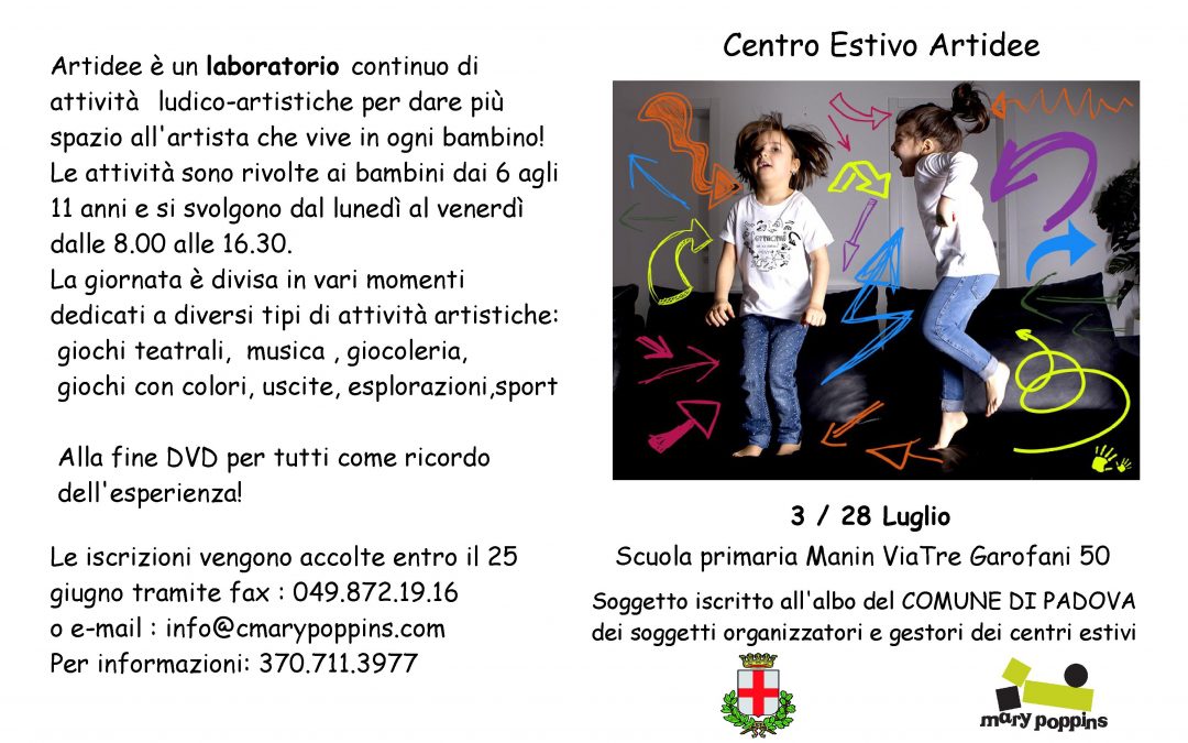 Il ritorno dei centri estivi!!!